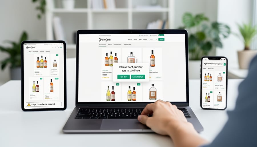 Responsive website design shown across desktop computer, tablet and smartphone devices